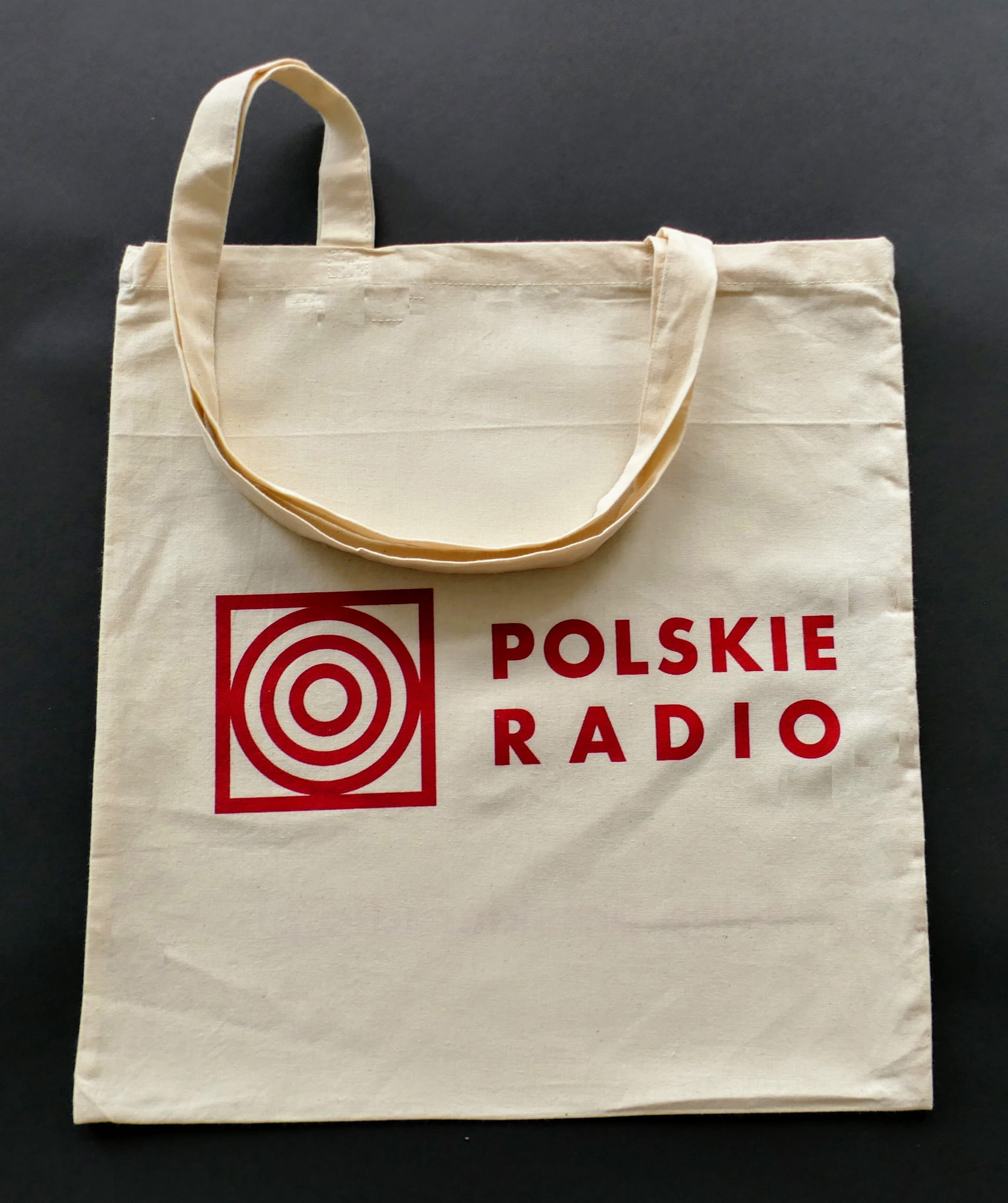 Torba materiałowa z logo Polskiego Radia